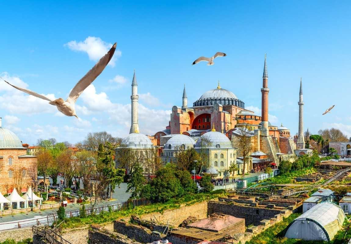 Hagia Sophia — 10 minutes walk away