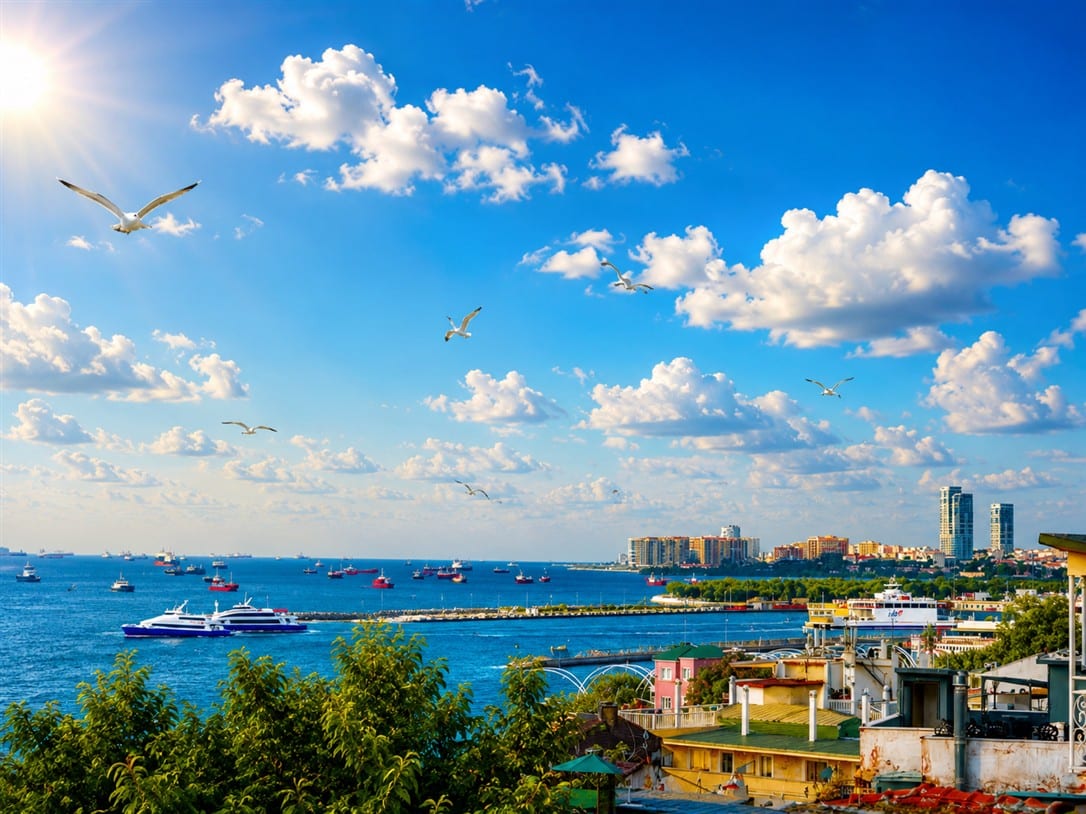 Gündüz Marmara Denizi manzarası — Ayasofya Hotel