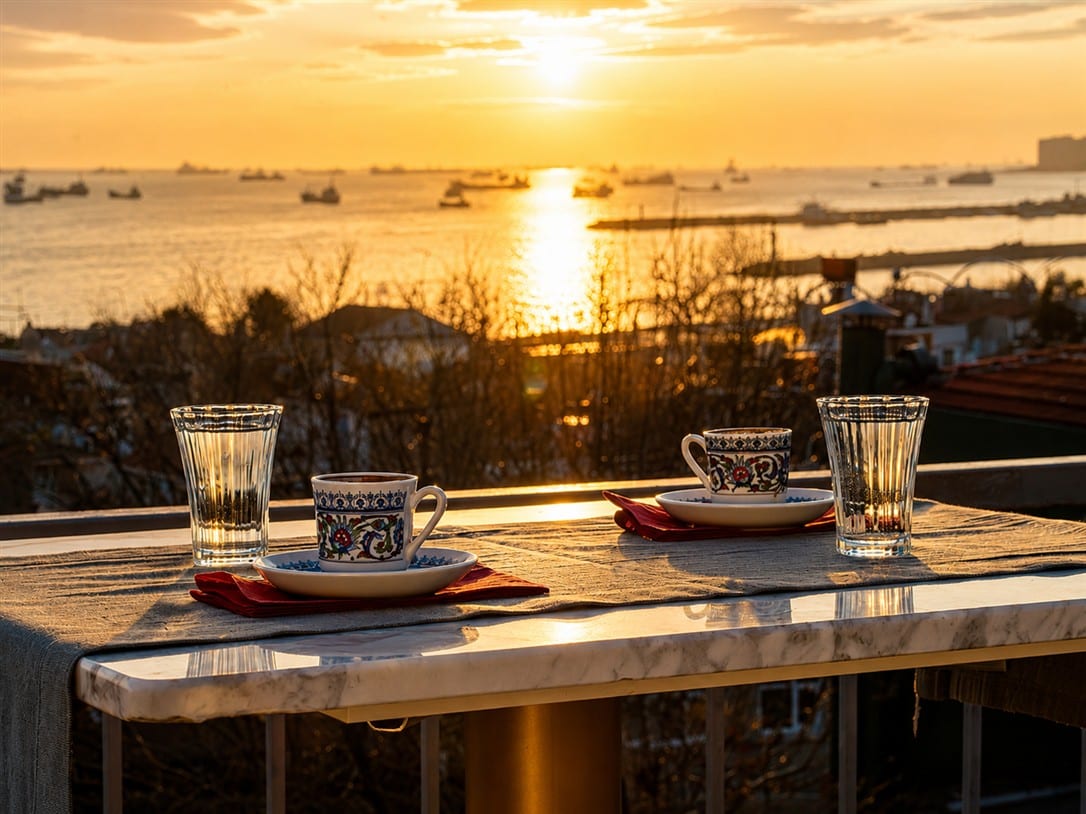 Teras akşam sofrası — Ayasofya Hotel