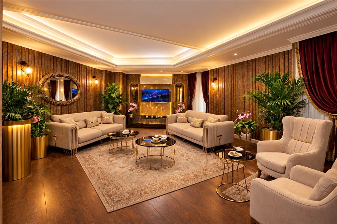 Ayasofya Hotel lobi oturma salonu