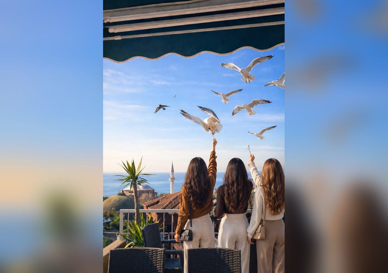 teras marti besleme — Ayasofya Hotel Sultanahmet